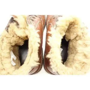 Johnston Murphy Brown Leather Lace Up Faux Fur Lined Ankle Boots Shoes Men\'s 9 M Johnston & Murphy | Shoes | Johnston Murphy Brown Leather  main image 2